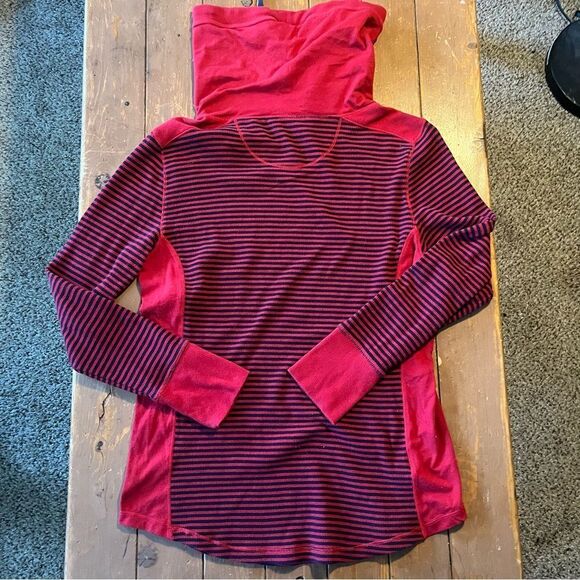 Eddie Bauer Striped Cowl Neck Shirt - Picture 3 of 6